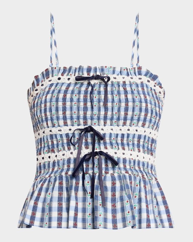 Katya Gingham Cami Top